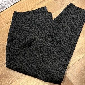 NYDJ size 20 lift tuck technology black and gray cheetah pull on pants.